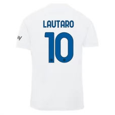 Inter Milan Lautaro 10 Vieraspelipaita 2023-24 Jalkapallo Pelipaidat Peliasut