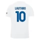 Inter Milan Lautaro 10 Vieraspelipaita 2023-24 Jalkapallo Pelipaidat Peliasut