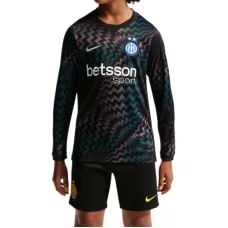 Inter Milan Maalivahdin Kotipaita 2026-27 Lasten Pelipaita Long Sleeve