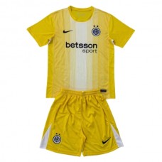 Inter Milan Maalivahdin Lasten Vieraspelipaita 2025-26 Jalkapallo Pelipaidat Peliasut