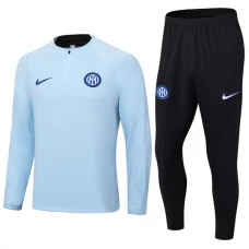 Inter Milan Verryttelypuku 2023-24 - 1-4 Zip Sininen