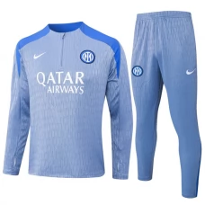 Inter Milan Verryttelypuku 2024-25 - 1-4 Zip Sininen