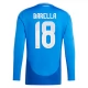 Italia Barella 18 Kotipelipaita EM 2024 Jalkapallo Pelipaidat Peliasut(L/S)