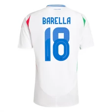 Italia Barella 18 Vieraspelipaita EM 2024 Jalkapallo Pelipaidat Peliasut