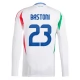 Italia Bastoni 23 Vieraspelipaita EM 2024 Jalkapallo Pelipaidat Peliasut(L/S)