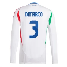Italia Dimarco 3 Vieraspelipaita EM 2024 Jalkapallo Pelipaidat Peliasut(L/S)