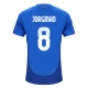 Italia Jorginho 8 Kotipelipaita EM 2024 Jalkapallo Pelipaidat Peliasut