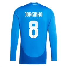 Italia Jorginho 8 Kotipelipaita EM 2024 Jalkapallo Pelipaidat Peliasut(L/S)