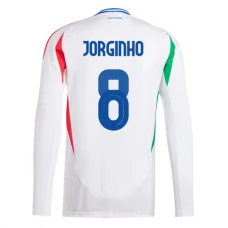 Italia Jorginho 8 Vieraspelipaita EM 2024 Jalkapallo Pelipaidat Peliasut(L/S)
