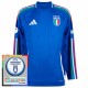 Italia Kotipelipaita EM 2024 Jalkapallo Pelipaidat Peliasut(L/S) Patch