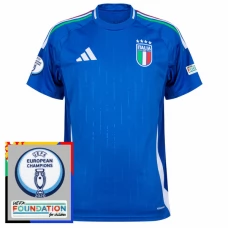 Italia Kotipelipaita EM 2024 Jalkapallo Pelipaidat Peliasut Patch