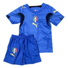 Italia Lasten Kotipelipaita Retro 2006 Jalkapallo Pelipaidat Peliasut