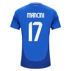 Italia Mancini 17 Kotipelipaita EM 2024 Jalkapallo Pelipaidat Peliasut