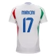 Italia Mancini 17 Vieraspelipaita EM 2024 Jalkapallo Pelipaidat Peliasut