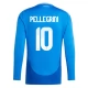 Italia Pellegrini 10 Kotipelipaita EM 2024 Jalkapallo Pelipaidat Peliasut(L/S)