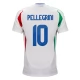 Italia Pellegrini 10 Vieraspelipaita EM 2024 Jalkapallo Pelipaidat Peliasut