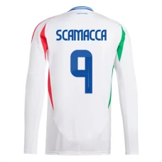 Italia Scamacca 9 Vieraspelipaita EM 2024 Jalkapallo Pelipaidat Peliasut(L/S)