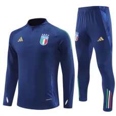 Italia Verryttelypuku 2024-25 - 1-4 Zip Sininen