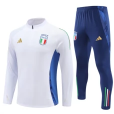 Italia Verryttelypuku 2024-25 - 1-4 Zip Valkoinen