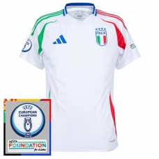 Italia Vieraspelipaita EM 2024 Jalkapallo Pelipaidat Peliasut Patch