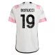 Juventus FC Bonucci 19 Vieraspelipaita 2023-24 Jalkapallo Pelipaidat Peliasut