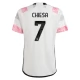 Juventus FC Chiesa 7 Vieraspelipaita 2023-24 Jalkapallo Pelipaidat Peliasut