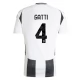 Juventus FC Gatti 4 Kotipelipaita 2024-25 Jalkapallo Pelipaidat Peliasut