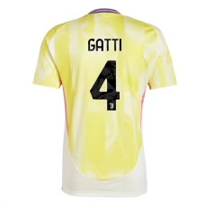 Juventus FC Gatti 4 Vieraspelipaita 2024-25 Jalkapallo Pelipaidat Peliasut