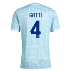 Juventus FC Gatti 4 Vieraspelipaita 2025-26 Jalkapallo Pelipaidat Peliasut