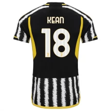 Juventus FC Kean 18 Kotipelipaita 2023-24 Jalkapallo Pelipaidat Peliasut