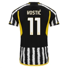 Juventus FC Kostić 11 Kotipelipaita 2023-24 Jalkapallo Pelipaidat Peliasut