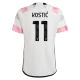 Juventus FC Kostić 11 Vieraspelipaita 2023-24 Jalkapallo Pelipaidat Peliasut
