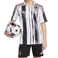 Juventus FC Lasten Kotipelipaita 2025-26 Jalkapallo Pelipaidat Peliasut