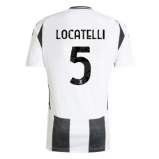 Juventus FC Locatelli 5 Kotipelipaita 2024-25 Jalkapallo Pelipaidat Peliasut