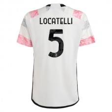 Juventus FC Locatelli 5 Vieraspelipaita 2023-24 Jalkapallo Pelipaidat Peliasut