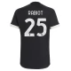 Juventus FC Rabiot 25 Kolmas Pelipaita 2023-24 Jalkapallo Pelipaidat Peliasut