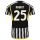 Juventus FC Rabiot 25 Kotipelipaita 2023-24 Jalkapallo Pelipaidat Peliasut