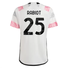 Juventus FC Rabiot 25 Vieraspelipaita 2023-24 Jalkapallo Pelipaidat Peliasut