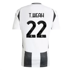 Juventus FC T.Weah 22 Kotipelipaita 2024-25 Jalkapallo Pelipaidat Peliasut