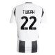 Juventus FC T.Weah 22 Kotipelipaita 2024-25 Jalkapallo Pelipaidat Peliasut