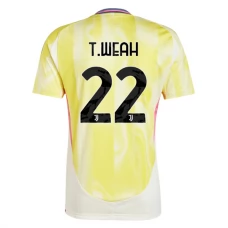 Juventus FC T.Weah 22 Vieraspelipaita 2024-25 Jalkapallo Pelipaidat Peliasut