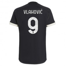 Juventus FC Vlahović 9 Kolmas Pelipaita 2023-24 Jalkapallo Pelipaidat Peliasut