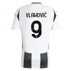 Juventus FC Vlahović 9 Kotipelipaita 2024-25 Jalkapallo Pelipaidat Peliasut