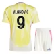 Juventus FC Vlahović 9 Lasten Vieraspelipaita 2024-25 Jalkapallo Pelipaidat Peliasut