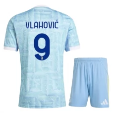 Juventus FC Vlahović 9 Lasten Vieraspelipaita 2025-26 Jalkapallo Pelipaidat Peliasut
