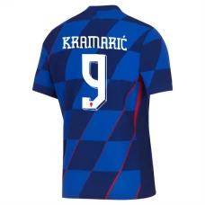 Kroatia Kramarić 9 Vieraspelipaita EM 2024 Jalkapallo Pelipaidat Peliasut