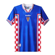 Kroatia Vieraspelipaita Retro 1998 Jalkapallo Pelipaidat Peliasut