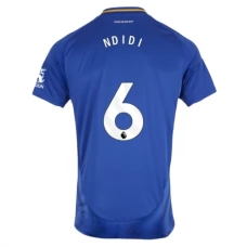 Leicester City FC Ndidi 6 Kotipelipaita 2024-25 Jalkapallo Pelipaidat Peliasut