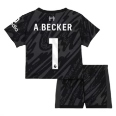 Liverpool FC A.Becker 1 Maalivahdin Lasten Kotipelipaita 2024-25 Jalkapallo Pelipaidat Peliasut