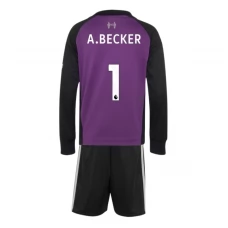 Liverpool FC A.Becker 1 Maalivahdin Vieraspaita 2026-27 Lasten Pelipaita Long Sleeve